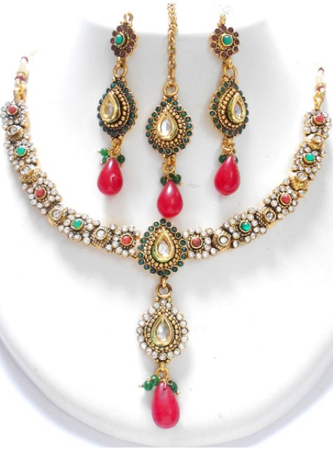 Polki Necklace Set